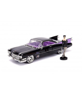 Jada Toys DC Comics Bombshells Catwoman and 1959 Cadillac Die-cast Car, 1:24 Scale Vehicle and 2.75" Collectible Figurine 100% Metal