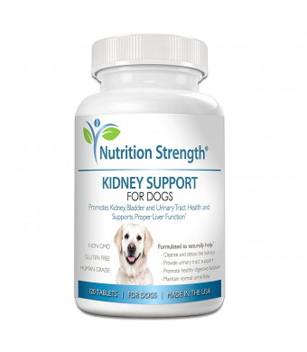 Nutrition Strength Kidney Support for Dogs - Renal, Bladder and Urinary Tract Health Supplement, Plus Immune and Digestive Support, with Organic Cranberry and Astragalus, 120 Chewable Tablets