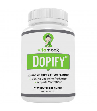 Dopify Dopamine Supplement by VitaMonk - Superior Dopamine Booster with Uridine Monophosphate, Mucuna Pruriens Extract (L-Dopa), L-Theanine, Tyrosine and more - No Artificial Fillers, Just Brain Food