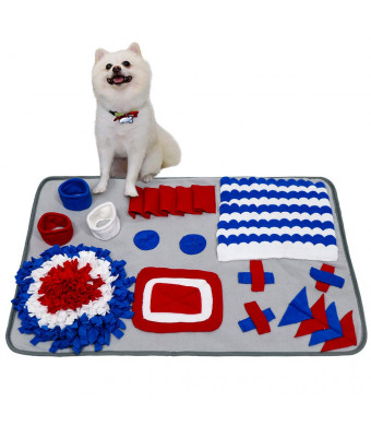 AIBORS Nosework Mat, Training Blanket for Dog Stress Release, Feeding Fun Activity and More