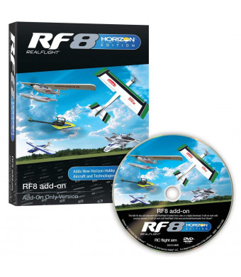 RealFlight 8 RF8 Horizon Hobby Edition Add-Ons DVD Disc Only: Compatible with GPMZ4550 | GPMZ4555 | GPMZ4558 RF8 RC Flight Simulator Software RFL1002