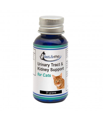 BestLife4Pets Urinary Tract and Kidney Support for Cats; Natural homeopathic UTI Treatment Helps with Frequent Urination, Vomiting and Urine Infections, Improves Renal Health and Bladder Control