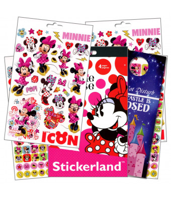Disney Minnie Mouse Stickers with Specialty Princess Door Hanger - 295 Minnie Reward Stickers