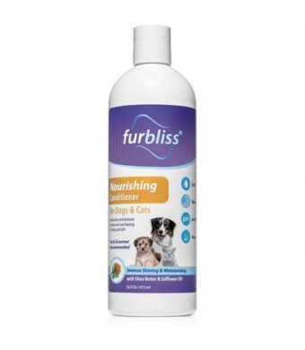 VETNIQUE LABS Furbliss Nourishing Dog and Cat Conditioner - Intense Shine and Moisturizing Detangler with Shea Butter and Safflower Oil