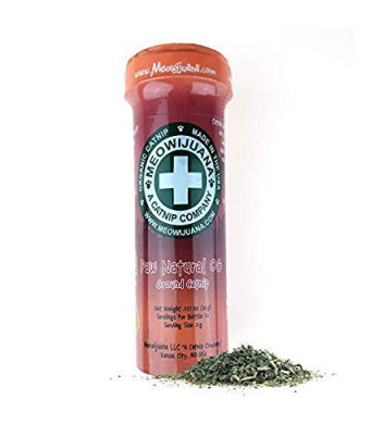 Meowijuana Paw Natural OG - Premium Ground Catnip - Your Feline Will FLIP for This 'Nip - Cat and Kitty Approved!