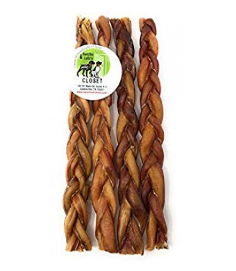 Sancho and Lola's Bully Stick for Dogs Made in USA - Spirals, Braids and Pretzels - Gourmet Beef Pizzle Beef Dog Chews - Rawhide-Free