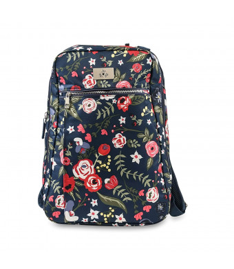 JuJuBe Limited Edition Ballad Backpack Diaper Bag - Midnight Posy