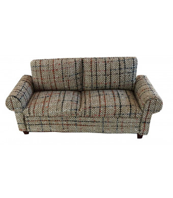 Inusitus Miniature Dollhouse Sofa - Dolls House Furniture Couch Loveseat- 1/12 Scale (Pattern 1)