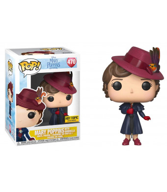 Funko Pop Mary Poppins with Umbrella Exclusive #470 with Pop Protector Bundle