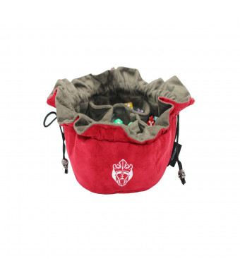 Immense Freestanding Dice Bag - Capacity 150 Dices - Red - Dice Hoarders Dream
