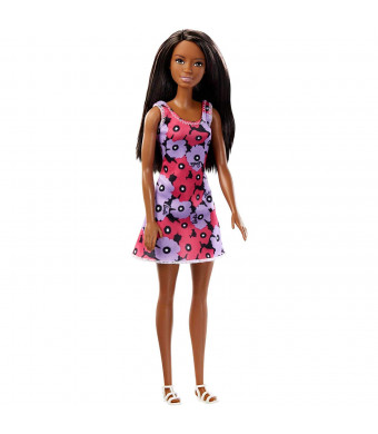 Barbie African American Doll with Spring Dress Purple and Pink Flowers