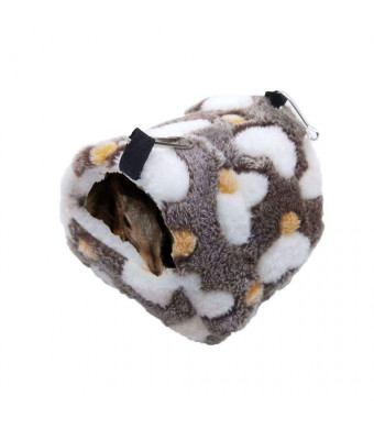Oncpcare Winter Warm Hamster Bed Playing Soft Hamster Hammock Sleeping Cute Small Animals Nest Hanging Home Resting for Young Guinea Pig Degu Drawl Hedgehog