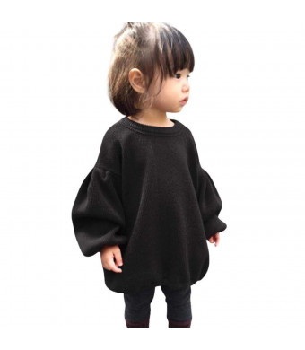 GRNSHTS Baby Girls Loose Long Sleeve Knit Sweater
