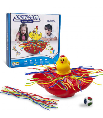 PUSITI Board Game Toys Spaghetti Draw Lots Table Game Toys for Families with Kids Colourful Noodles Balance Party Game for Adults and Children Age 6 Year and Up