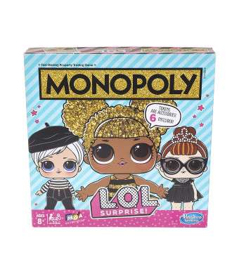 Monopoly Game: L.O.L. Surprise! Edition Board Game for Kids Ages 8 and Up