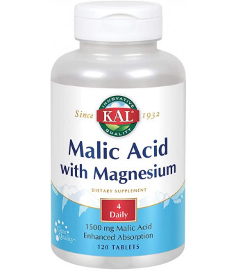 Kal Malic Acid with Magnesium Tablets, 120 Count
