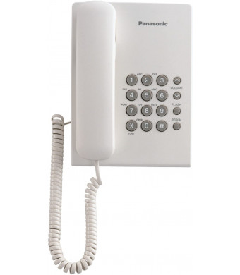 Panasonic KX-TS500W Corded Phone, White