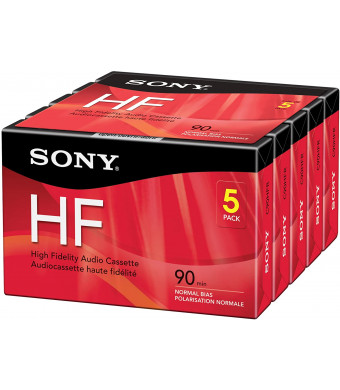 Sony 5C90HFR 90-Minute HF Cassette Recorders 5-Brick