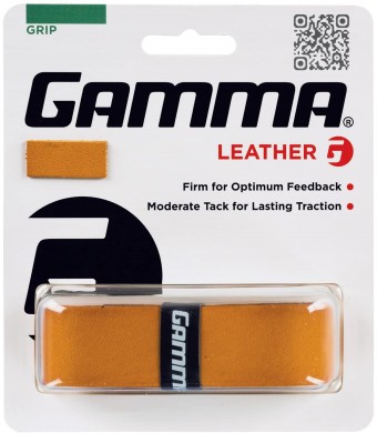 Gamma Sports Tennis Racquet Leather Replacement Grip