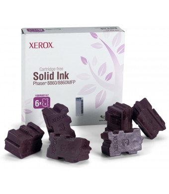 Xerox Phaser 8860/8860 MFP Magenta Solid Ink (6 Sticks / 14,000 Pages) - 108R00747