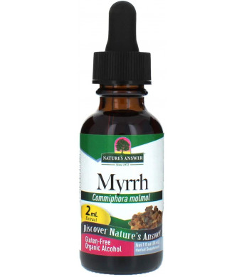 Nature?s Answer Myrrh Ole Gum Resin Commiphora Molmol - Natural Herbal Supplement - Gluten Alcohol-Free - Ideal for Immunity Overall Health Wellbeing ? 2ml (1 FL Oz)
