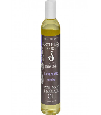 Soothing Touch, Bath Body Massage Oil Lavender, 8 Fl Oz