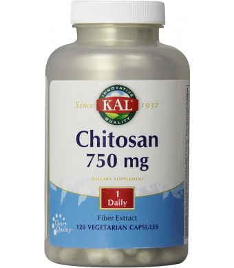 KAL Chitosan Tablets, 750 mg, 120 Count