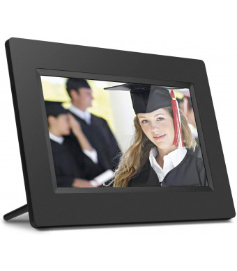 Aluratek 7 Inch LCD Digital Photo Frame with Auto Slideshow Using USB and SD/SDHC (ADPF07SF)  Black