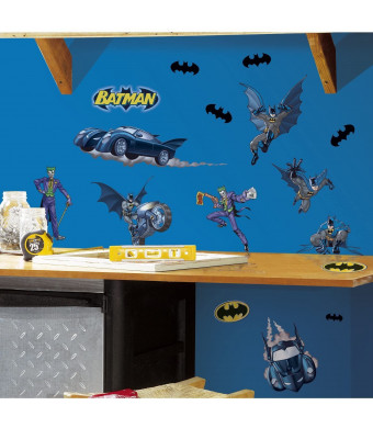 RoomMates Batman Gotham Guardian Peel and Stick Wall Decals - RMK1148SCS,Multicolor