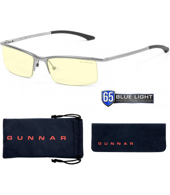 Gaming Glasses | Blue Light Blocking Glasses | Emissary/Mercury by Gunnar | 65% Blue Light Protection, 100% UV Light, Anti-Reflective To Protect and Reduce Eye Strain and Dryness