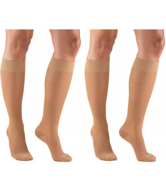 Truform Compression 15-20 mmHg Sheer Knee High Stocking