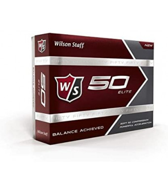 Wilson Staff Fifty Elite Golf Balls, Pack of 12