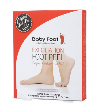 Baby Foot - Original Exfoliant Foot Peel - 2.4 Fl. Oz. Lavender Scented Pair