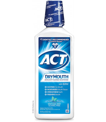 ACT Total Care Dry Soothing Mouthwash, Mint, 18 Fl Oz (Pack of 1)