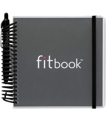 Fitlosophy Fitbook: Fitness Journal and Planner for Workouts, Weight Loss and Exercise, Black Single (12-Week)