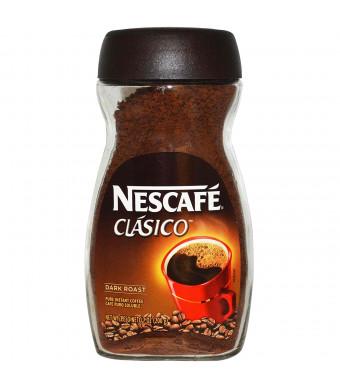 NESCAFE CLASICO Dark Roast Instant Coffee 7 Ounce