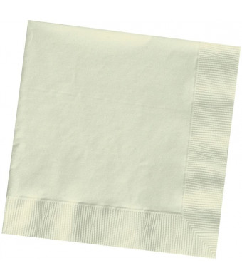 Creative Converting Touch of Color 2-Ply 50 Count Paper Lunch Napkins, Ivory