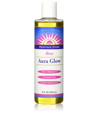 Aura Glow Massage Oil-Rose Heritage Store 8 oz Liquid