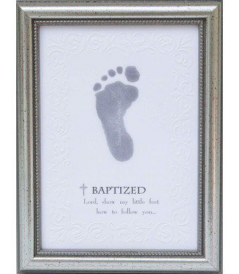 The Grandparent Gift Frame Wall Decor, Baptized Footprint