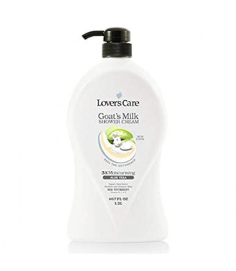 Lover's Care Goat's Milk Shower Cream 3x Moisturising plus Bio Nutrient (Aloe Vera) by Lover's Care