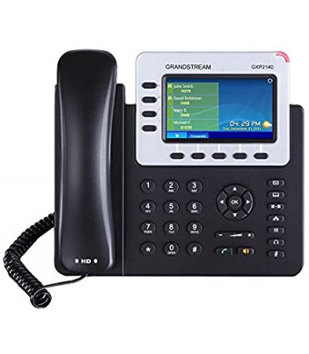 Grandstream Enterprise IP Phone GS-GXP2140 (4.3" Color Display, POE, Power Supply Not Included)