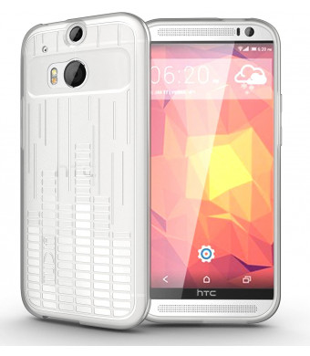 TUDIA Clef TPU Bumper Protective Case for HTC One Plus (M8) (Clear)