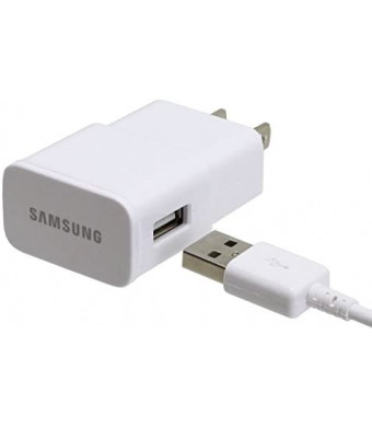 Samsung 2.0 Amp Micro Home Travel Charger for Galaxy S3/S4/S5/Note 2/Note 3 - Non-Retail Packaging - White