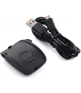 Kissmart Replacement Gear S Charger, Charging Cradle Dock for Samsung Galaxy Gear S Smart Watch SM-R750 (Gear S Charger)