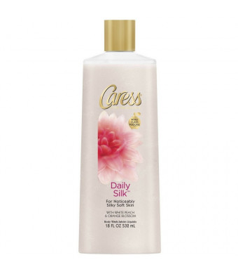 Caress Body Wash 18 Ounce Daily Silk (Silkening) (532ml) (2 Pack)