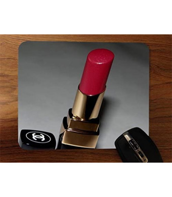 Trendy Accessories Hot Red Coco Lipstick Design Print Image Desktop Office Silicone Mouse Pad