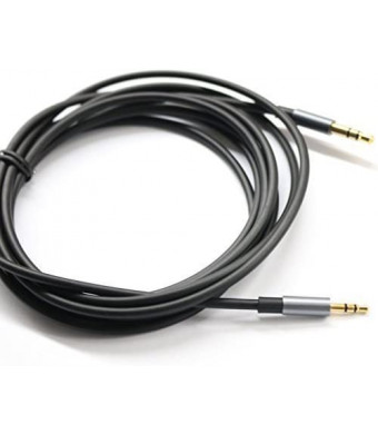 Black 9ft Gold Plated Design 3.5mm Male to 2.5mm Male Car Auxiliary Audio Cable Cord Headphone Connect Cable for Apple, Android Smartphone, Tablet and MP3 Player