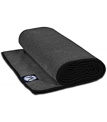 Youphoria Yoga Towel 24 x 72 - Microfiber Non Slip Hot Yoga Mat Towel - Skidless Grip, Ultra Soft and Sweat Absorbent