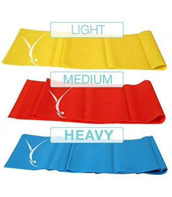 3 Piece Booty Resistance Bands Set for Home Workout and Exercise, 4' Long :: for Toning, Stretching, Strength Training and Physical Therapy :: for Men, Women, Kids and Seniors