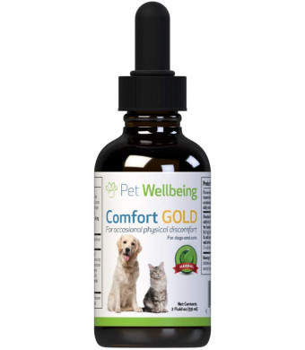 Pet Wellbeing Comfort Gold for Cats - Natural Pain Relief for Feline Discomfort - 2oz (59ml)